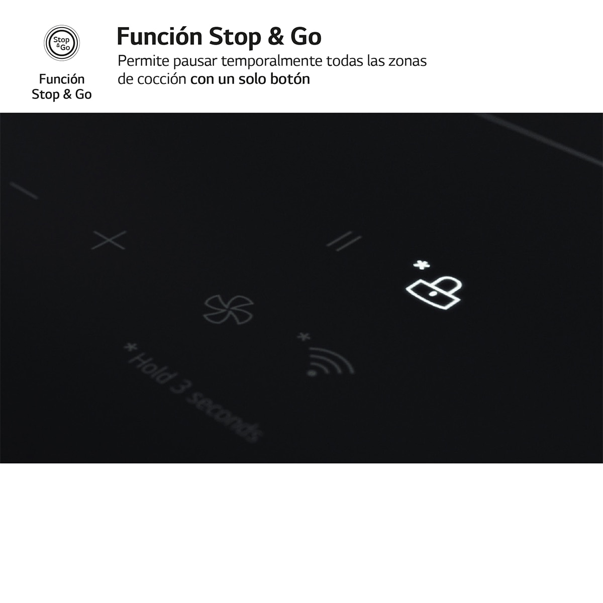 Placa de inducción LG 2 zonas +1 flex, 59 cm - CBIZ2435B (Reacondicionado Grado B) - Negro Negro-10