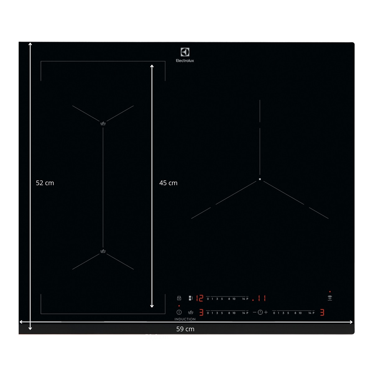 Placa inducción Electrolux sensor de ebullición Infinite- EIS62341 (Reacondicionado Grado B) - Negro Negro-2