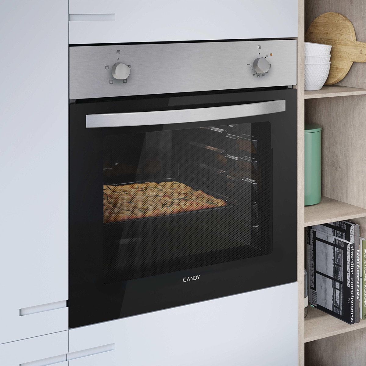 Horno multifunción Candy 70 litros, aqualisis - FIDCP X200 (Reacondicionado Grado C) - Negro Negro-7