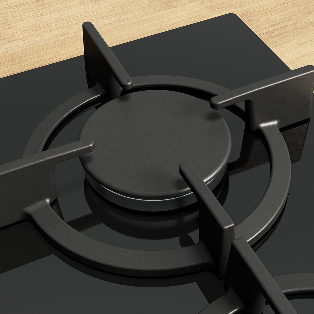 Placa de gas Bosch Serie 6, FlameSelect, GasStop, PPC6A6I10 (Reacondicionado Grado B) - Negro Negro-3