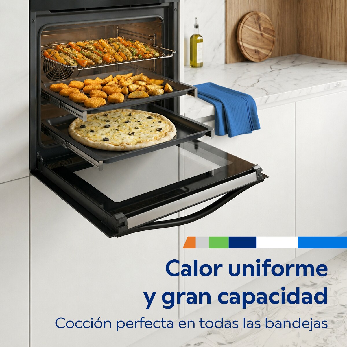 Horno multifunción Balay raíles telescópicos a 1 altura - 3HB2031X0 (Reacondicionado Grado C) - Acero Inox Acero Inox-7