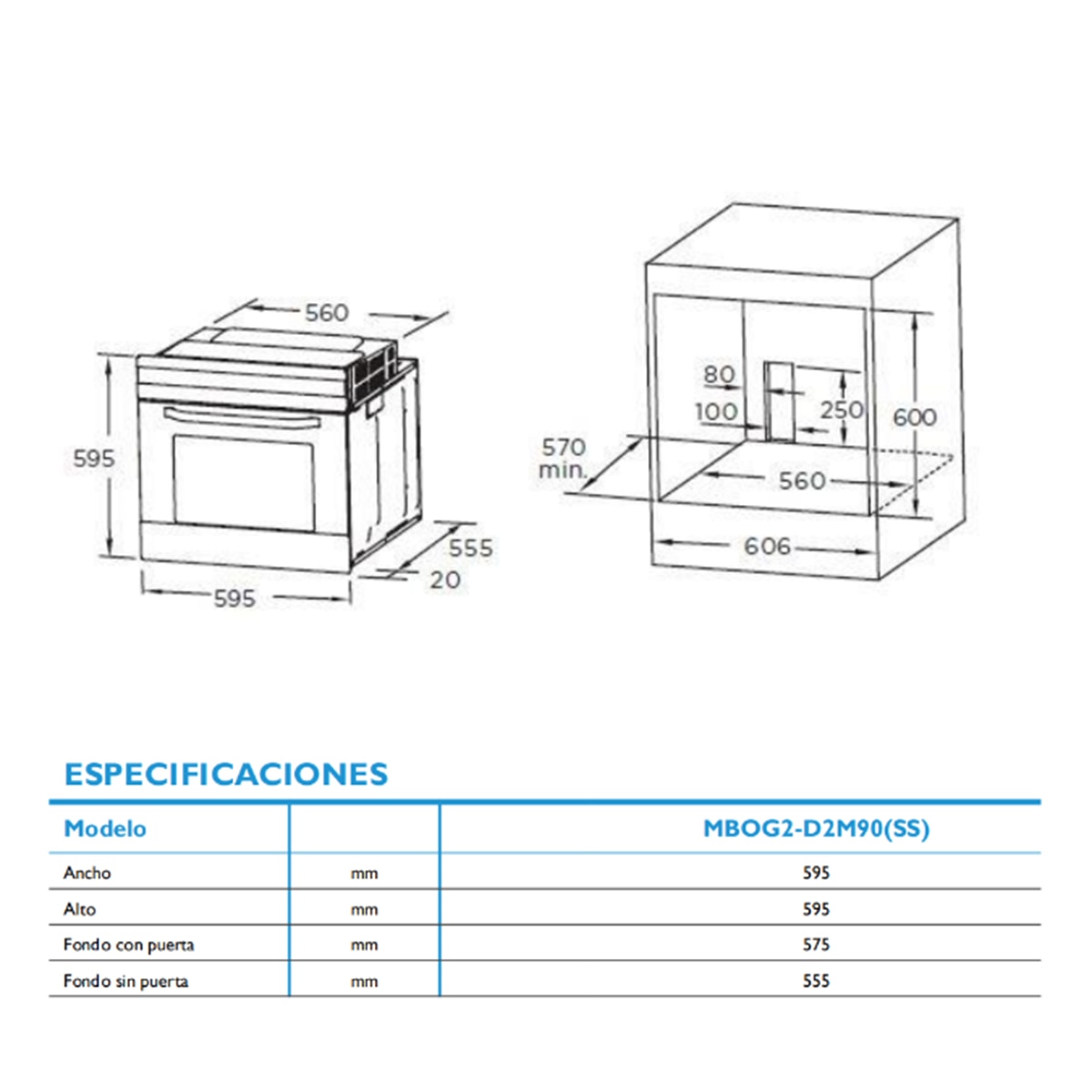 Imagen 2 de Horno multifunción Midea hidrolítico 70 litros - MBOG2-D2M90(SS) (Reacondicionado Grado C) - Inox Inox