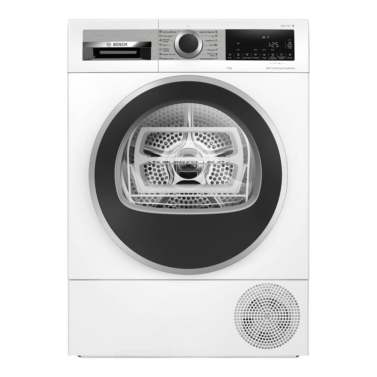 Bosch - Secadora Bosch 9 kg con bomba de calor , Serie 6, 9 kg - WQG245D1ES (Reacondicionado Grado C).