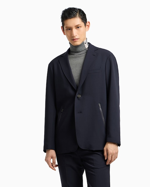 Imagem 0 de Casaco Regular Fit em Tecido Técnico