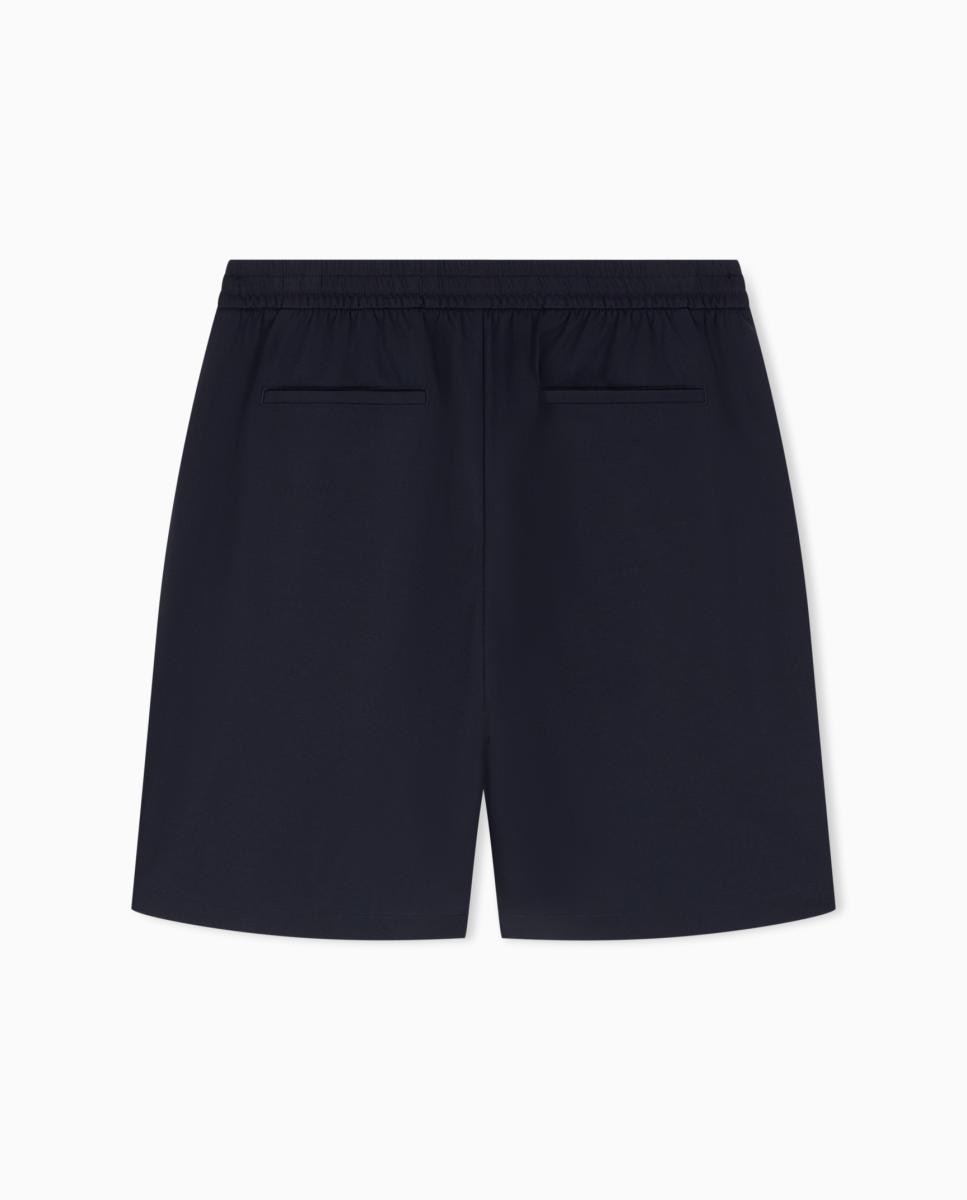 Bermudas de felpa com logótipo Azul-marinho-6