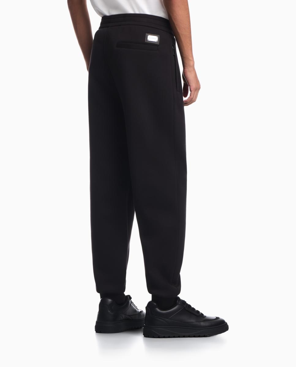 Imagen 3 de Pantalón deportivo de hombre en felpa con goma en el bajo - Emporio Armani - Negro Negro