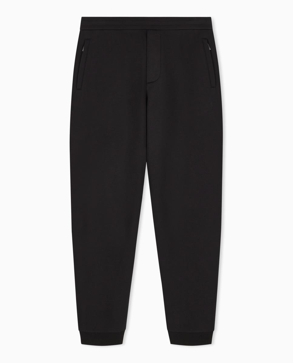 Imagen 7 de Pantalón deportivo de hombre en felpa con goma en el bajo - Emporio Armani - Negro Negro