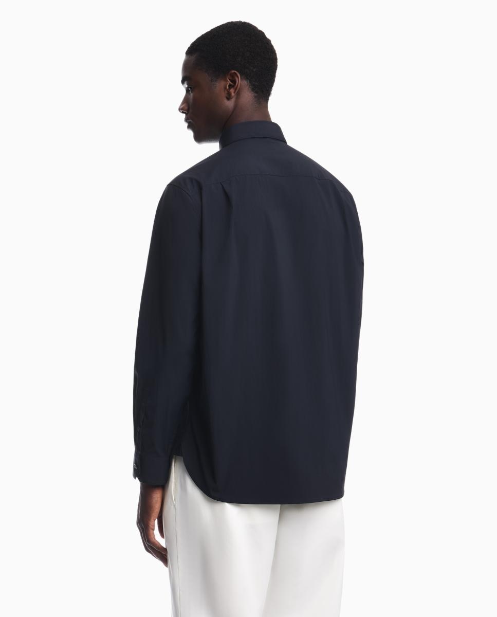 Imagen 2 de Camisa de hombre de managa larga regular fit - Emporio Armani - Azul marino Azul marino