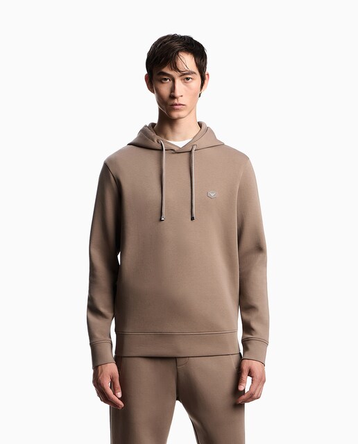 Imagen 0 de Sudadera de hombre con capucha y micro parche con logotipo