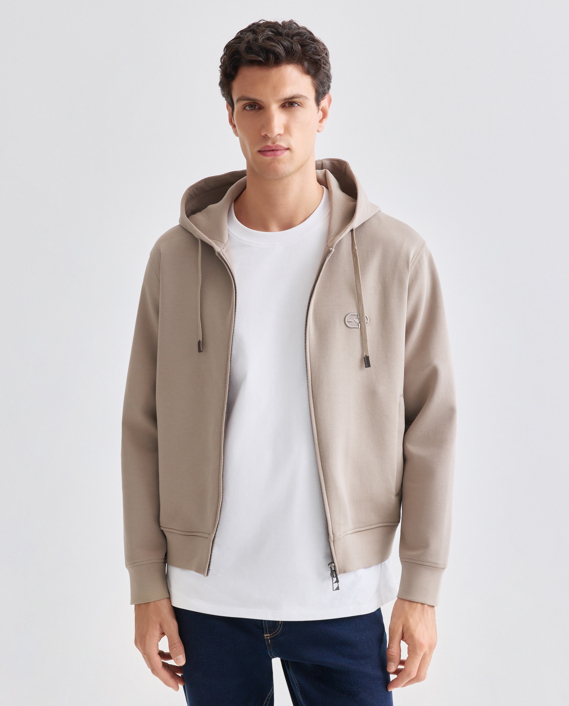 Imagem 0 de Sweatshirt com Capuz e Fecho de Correr