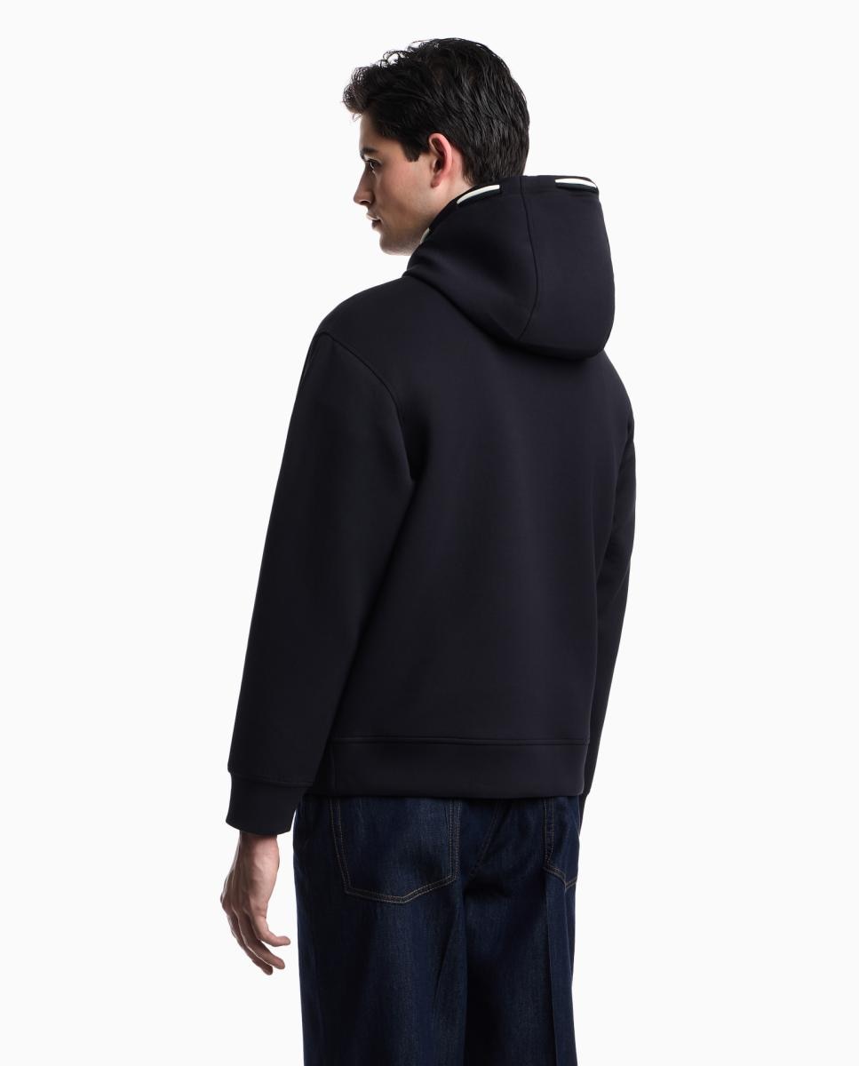 Sweatshirt Loose Fit com Capuz Azul-marinho-2