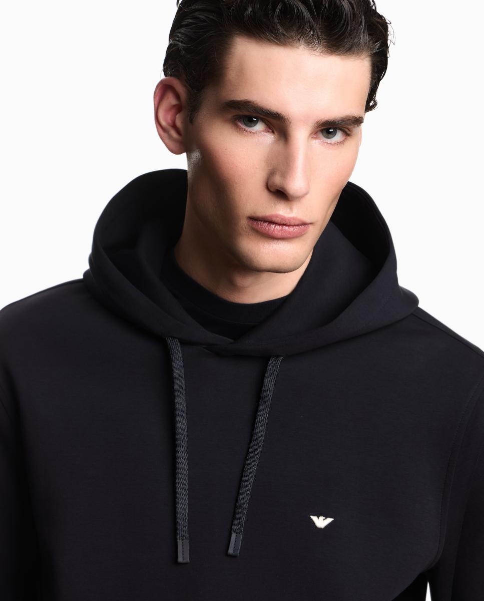 Sweatshirt Lisa com Capuz Azul-marinho-3