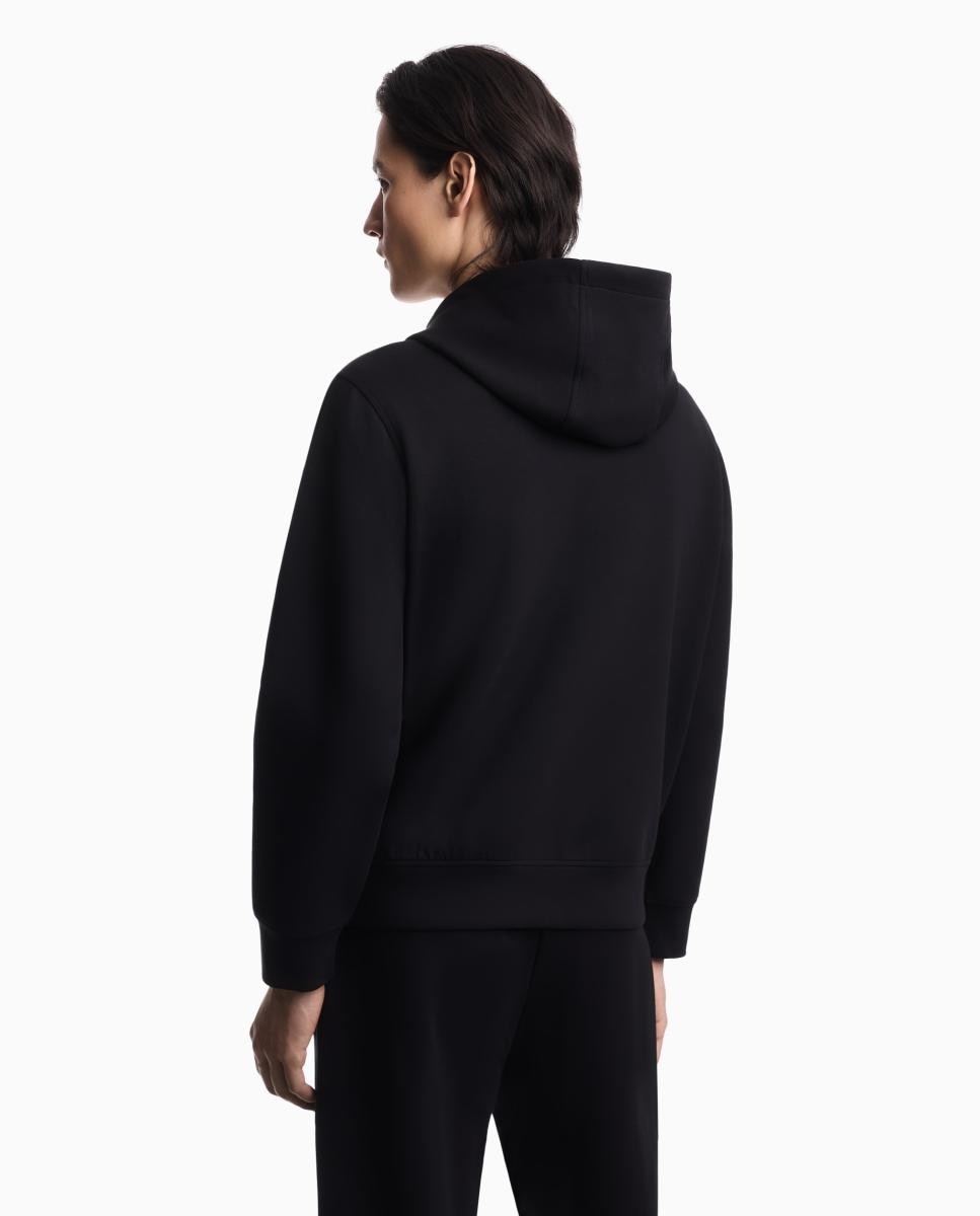 Sudadera de hombre con capucha y cremallera - Emporio Armani - Azul marino Azul marino-2