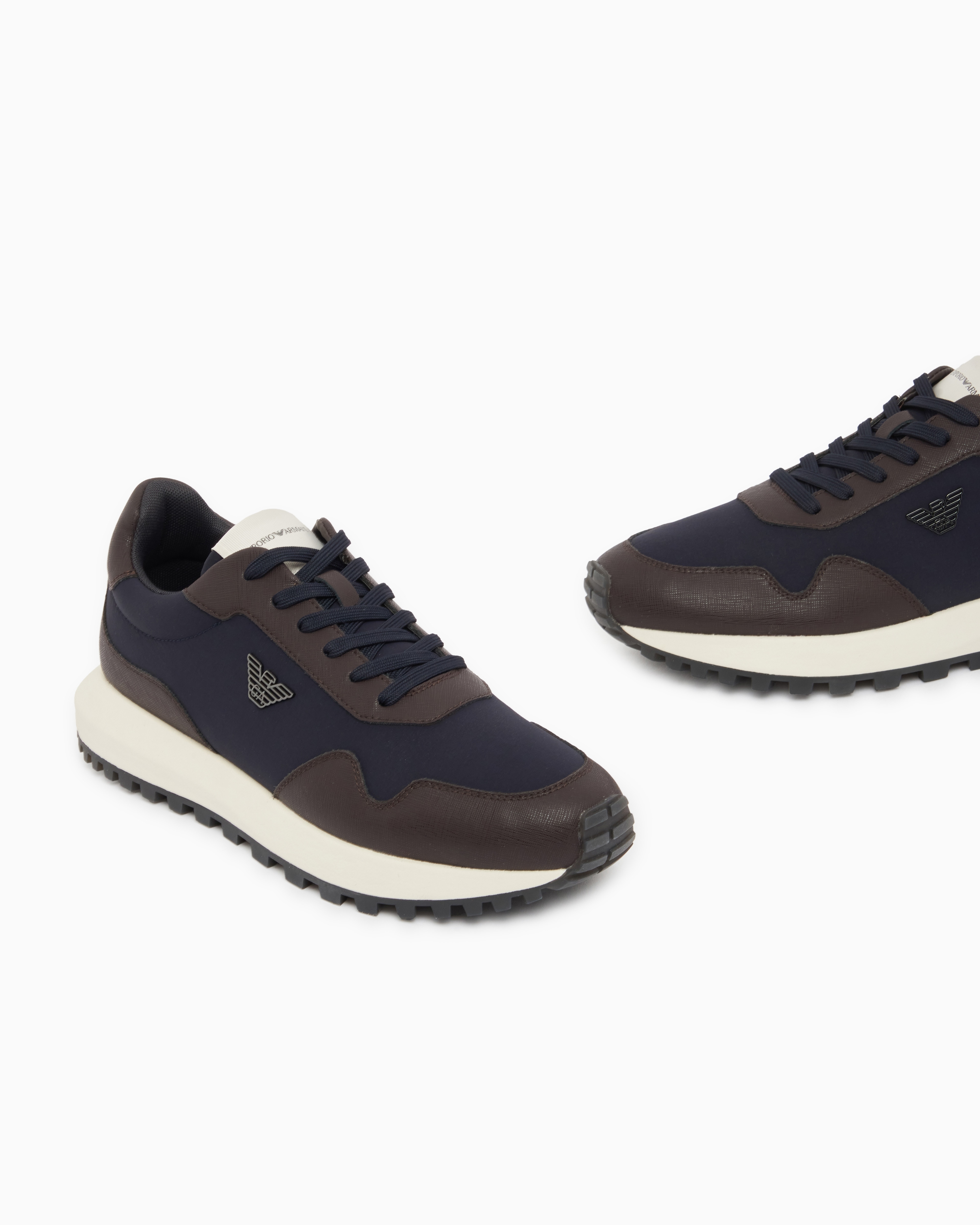 Sapatilhas Retro Runner com Contrastes Azul-4