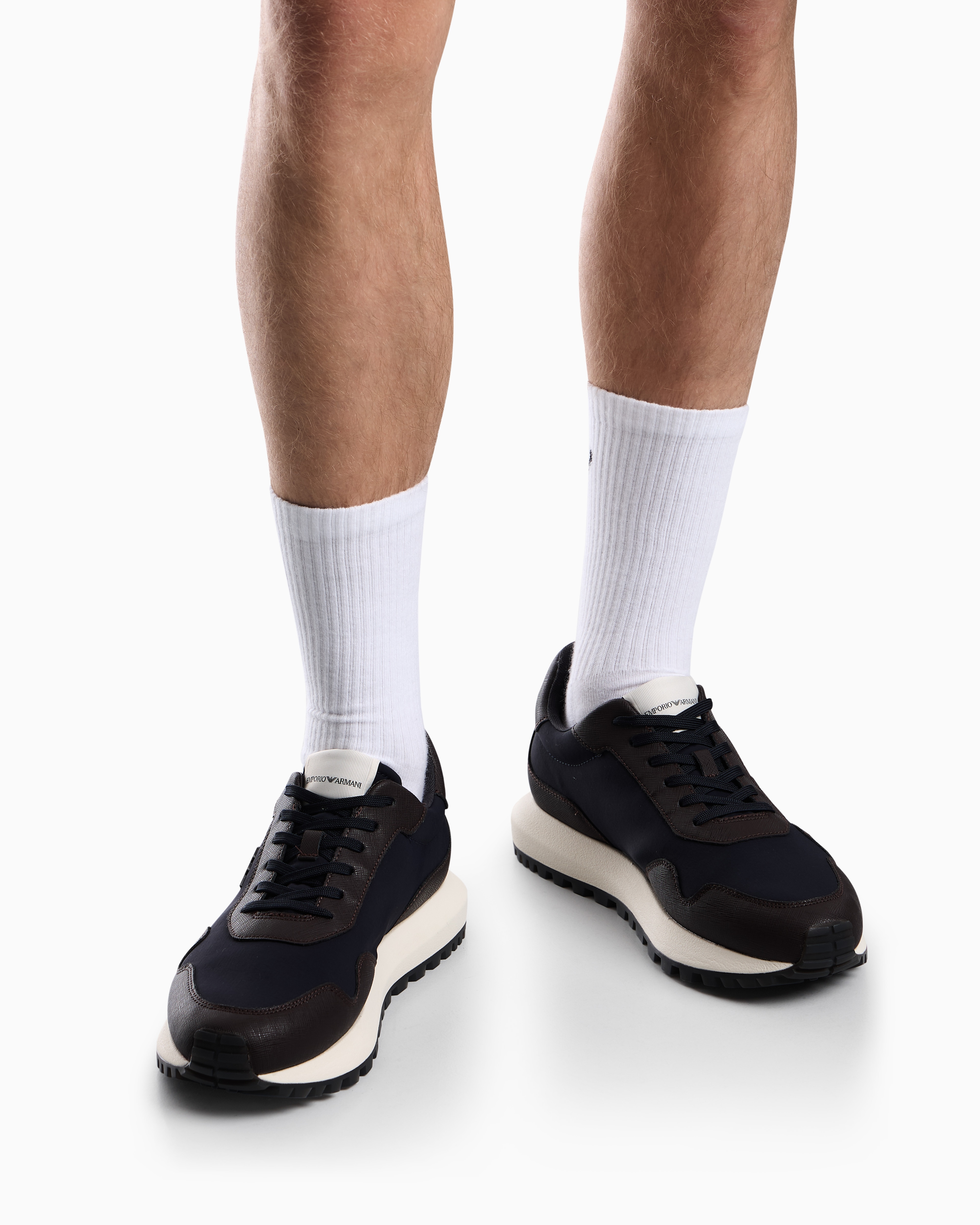 Sapatilhas Retro Runner com Contrastes Azul-7