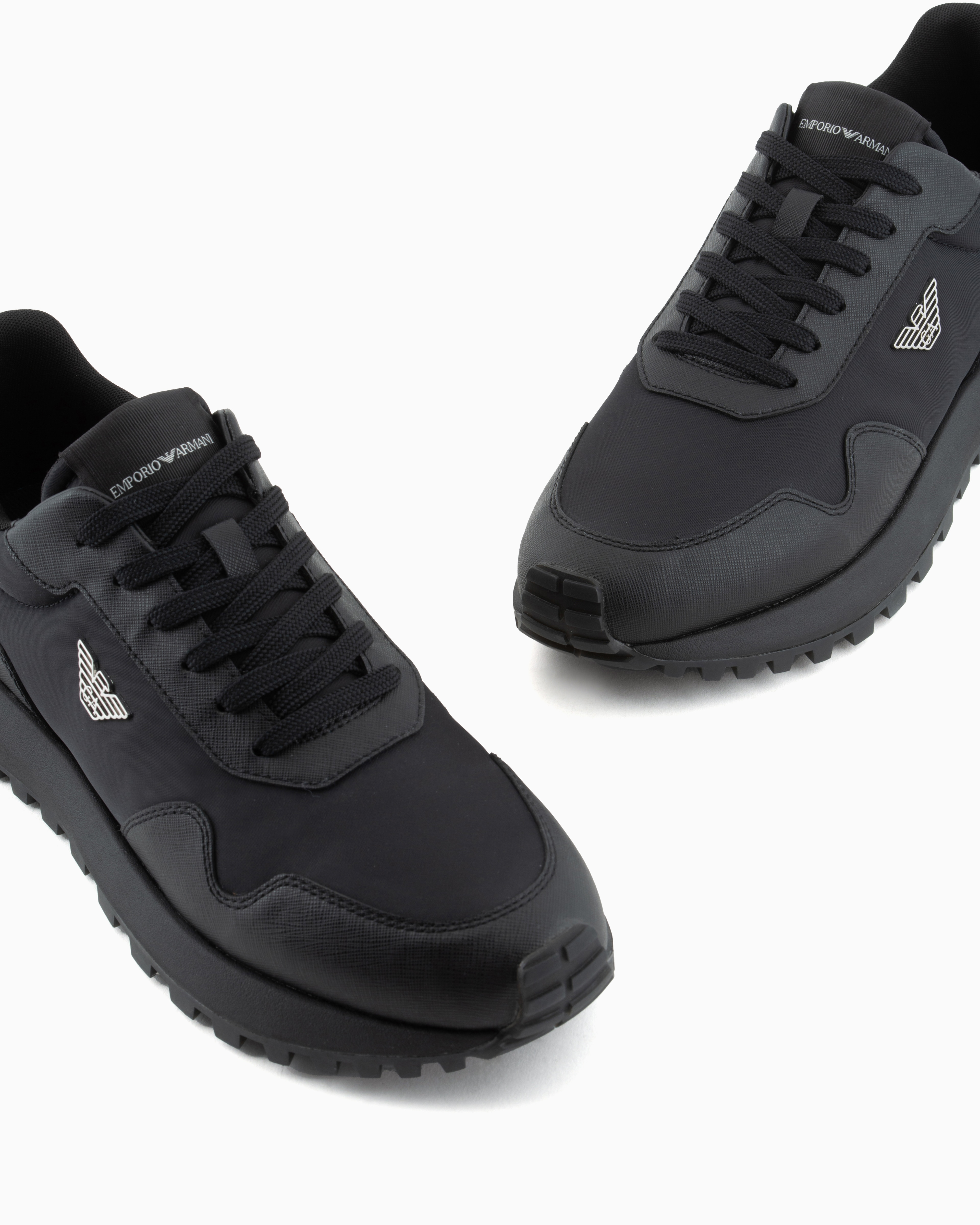 Sapatilhas de Nylon Reciclado com Logótipo Preto-5