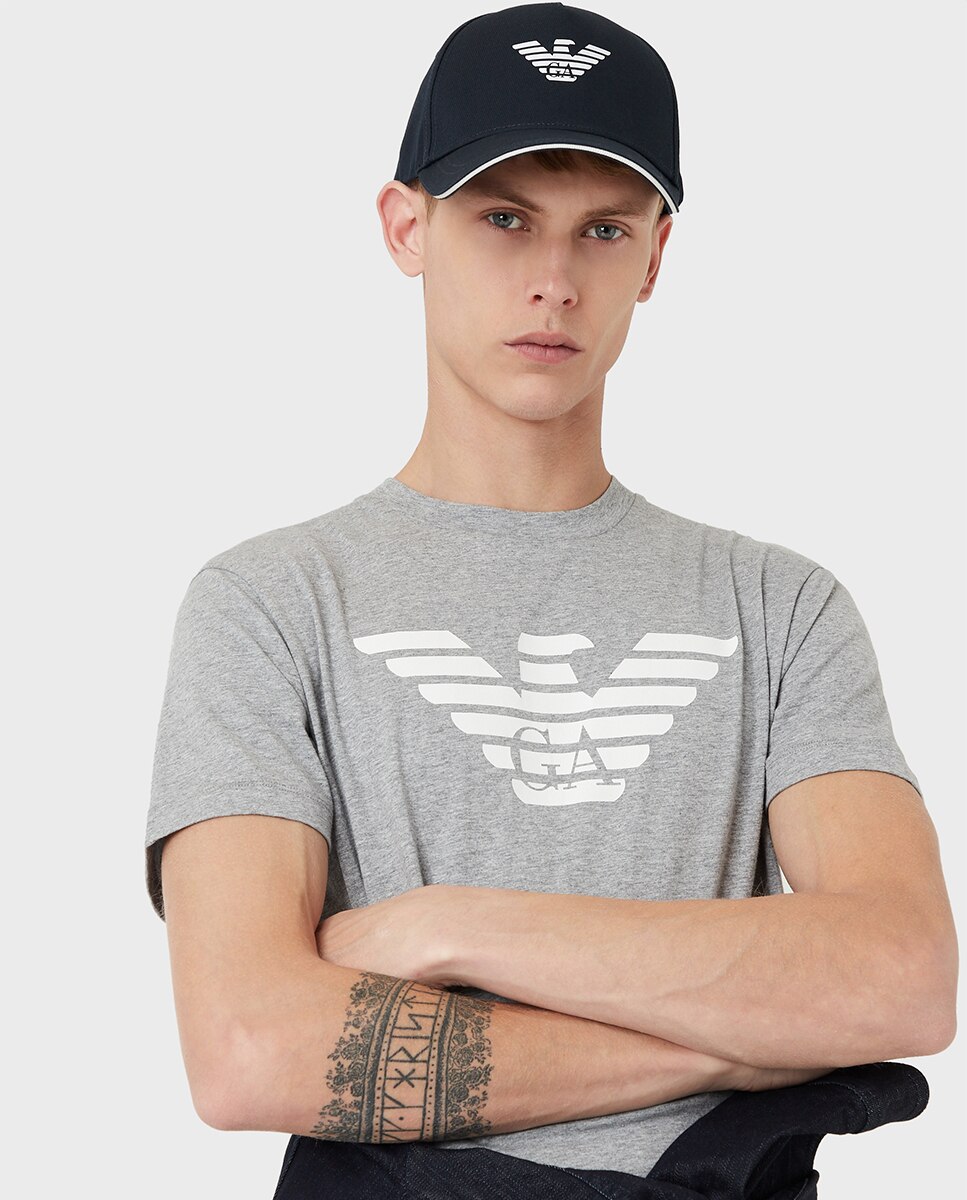 Gorra de hombre con logo águila - Emporio Armani - Azul marino Azul marino-7