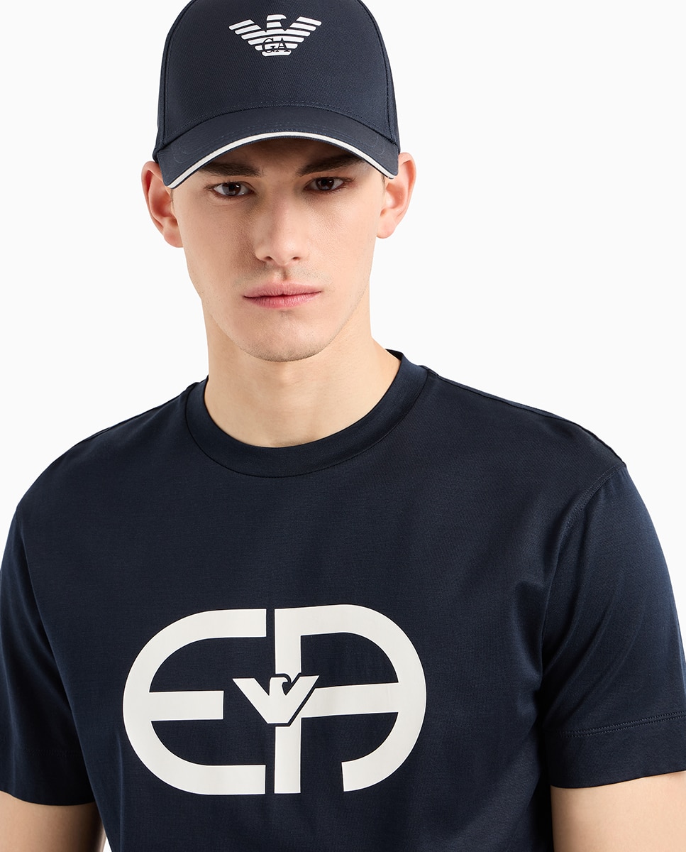 Gorra de hombre con logo águila - Emporio Armani - Azul marino Azul marino-6