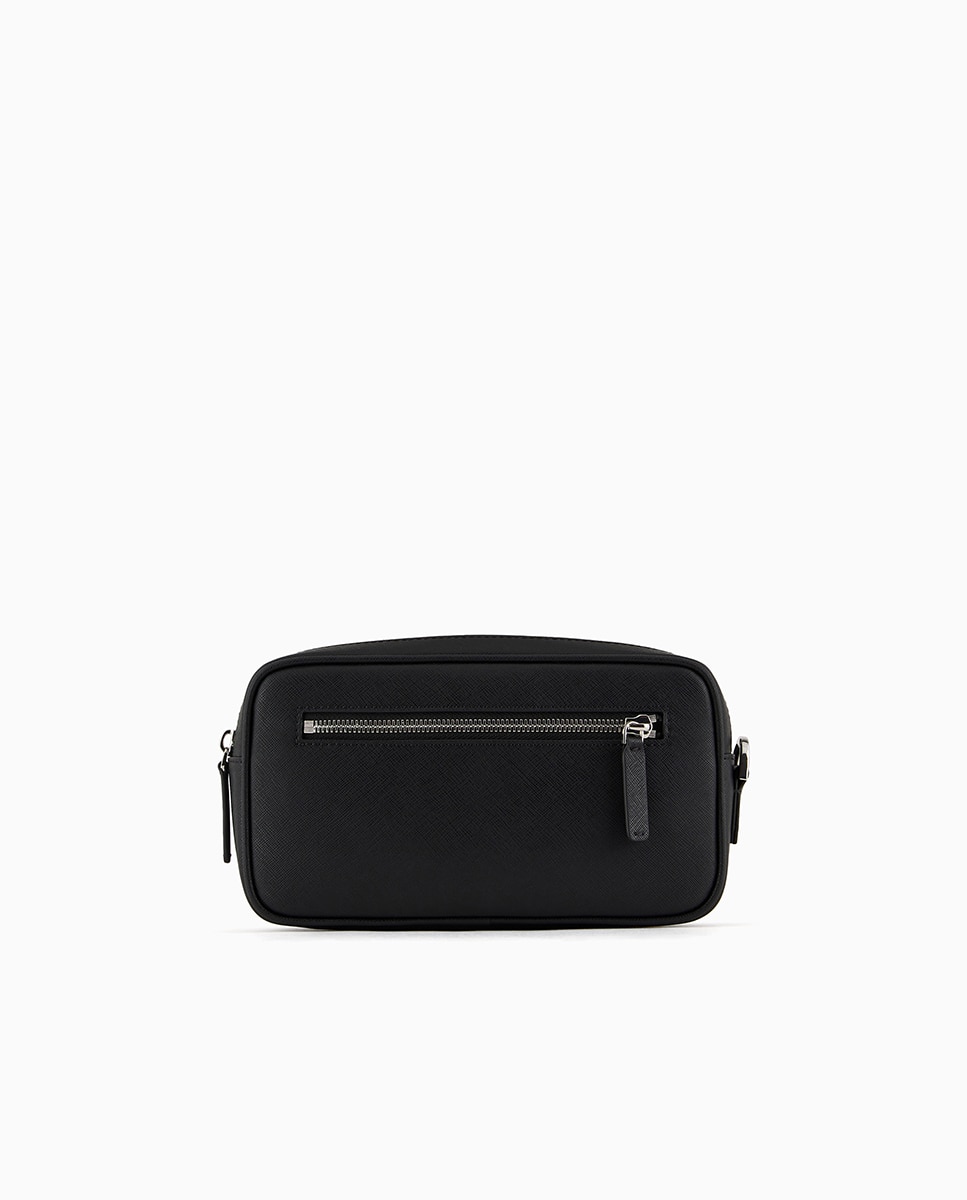 Nécessaire Efeito Safiano com Logótipo Preto-7