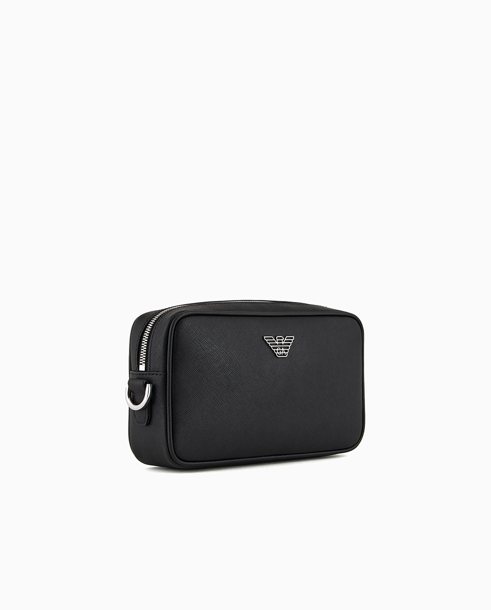 Nécessaire Efeito Safiano com Logótipo Preto-11