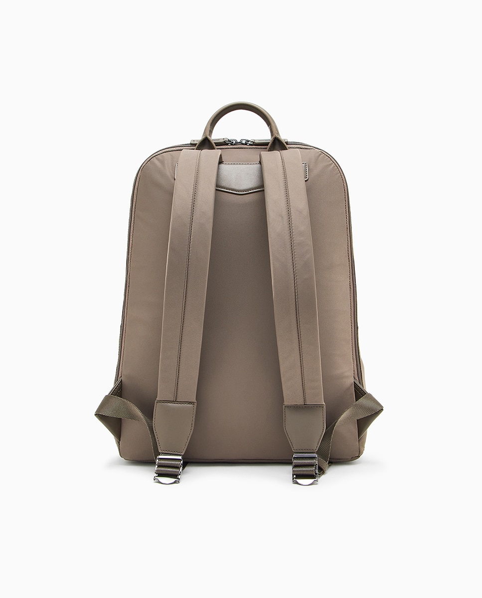 Mochila de Nylon Reciclado Taupe-2