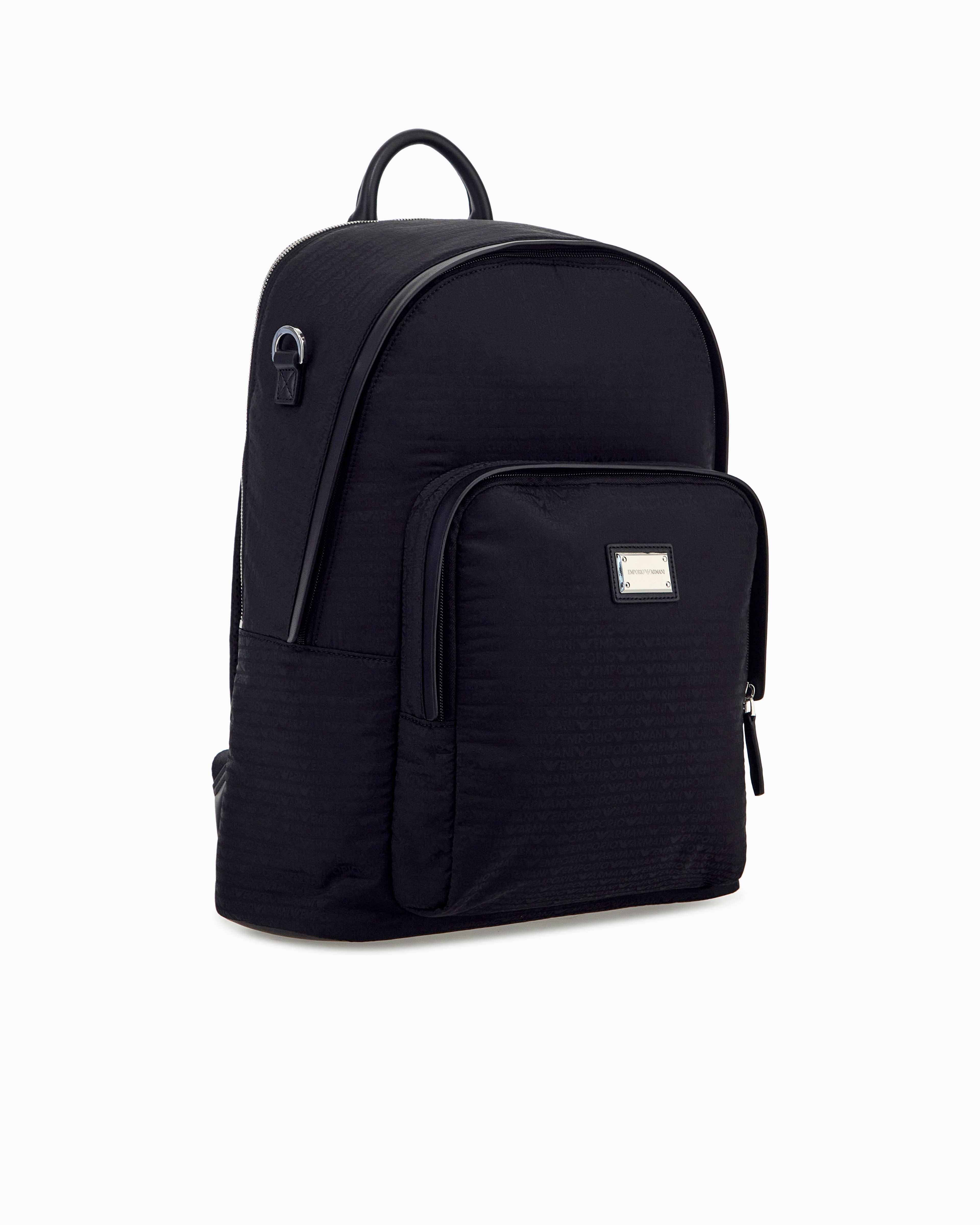 Mochila com All Over Print de Logótipo Preto-3