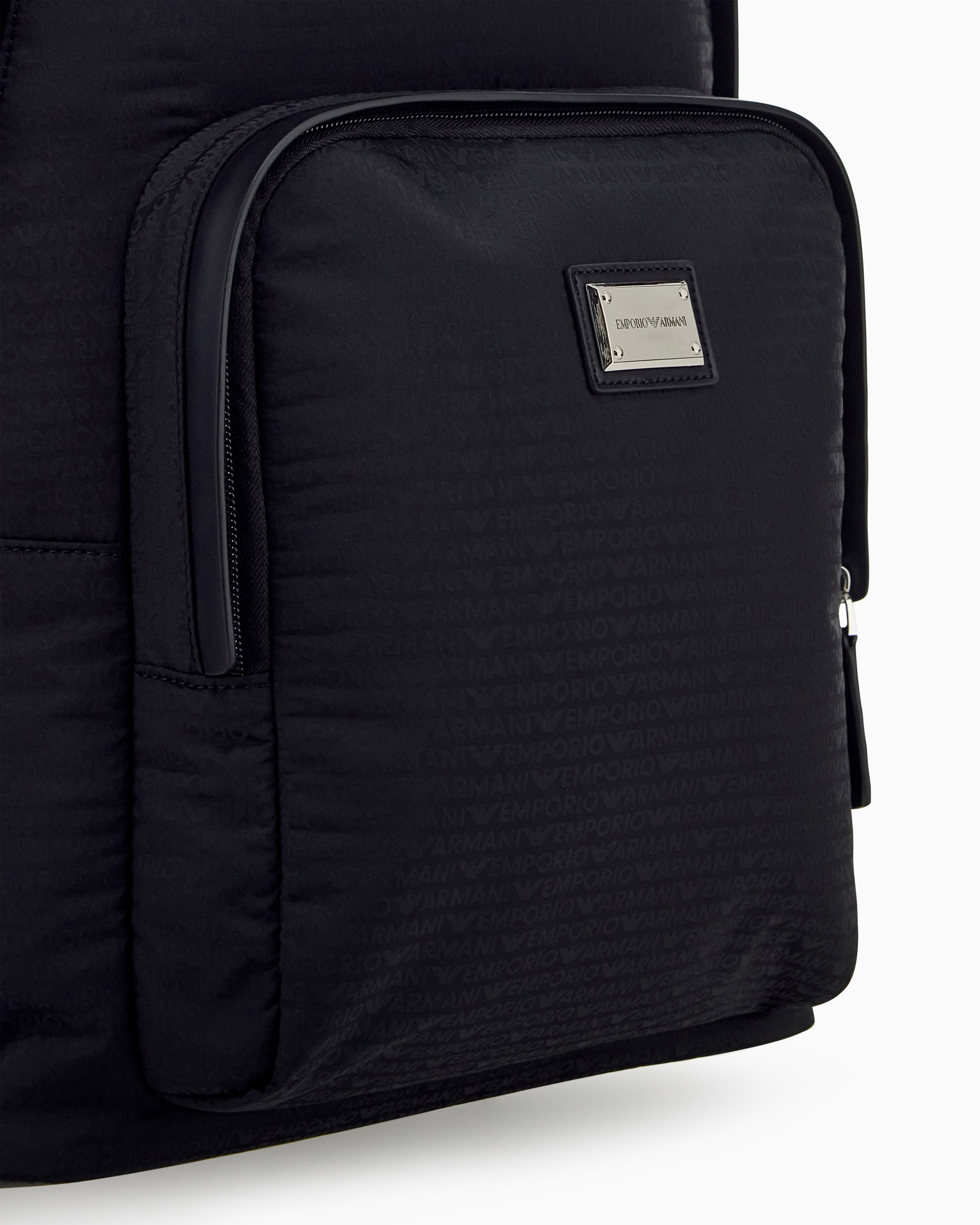 Mochila com All Over Print de Logótipo Preto-4