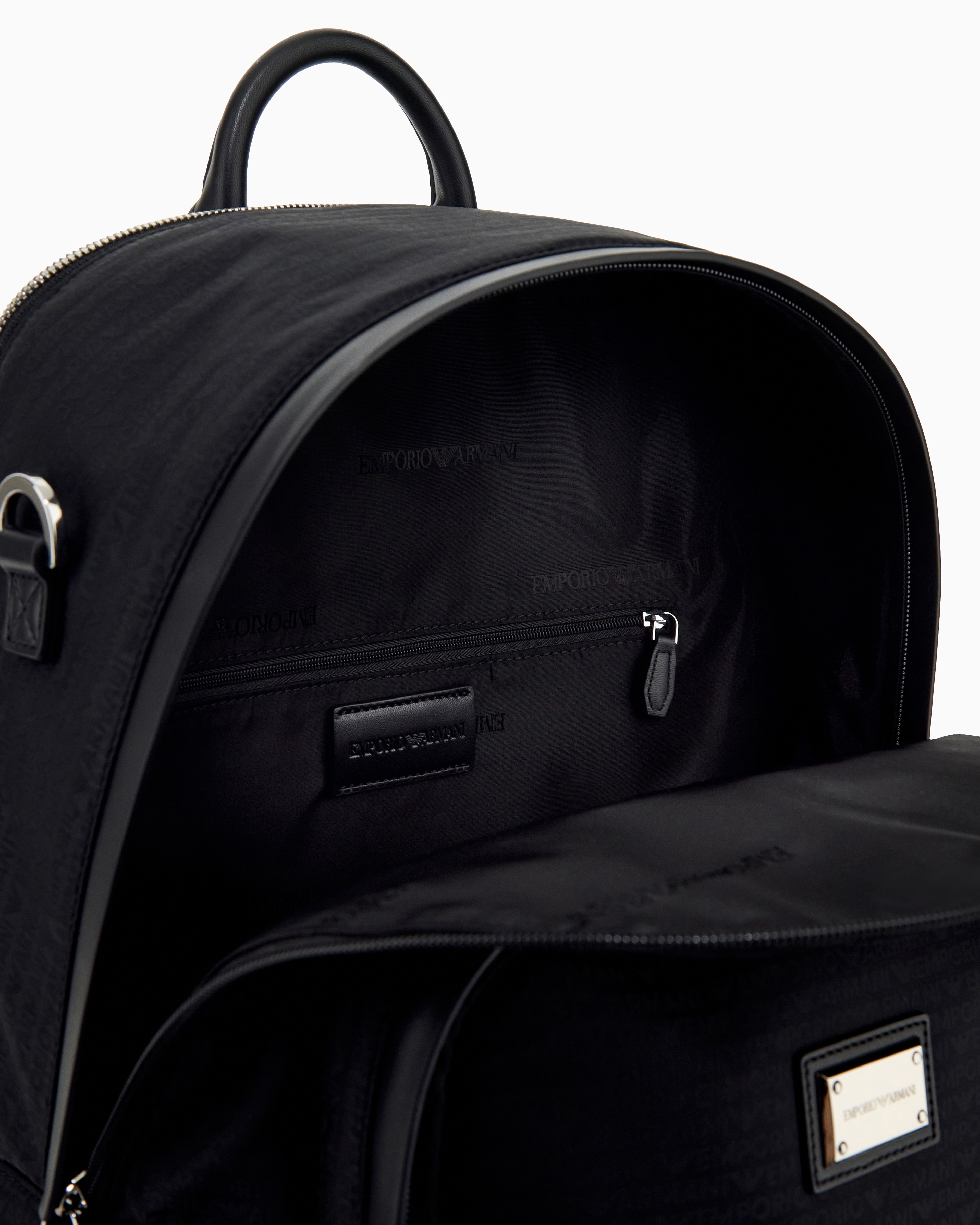 Mochila com All Over Print de Logótipo Preto-5