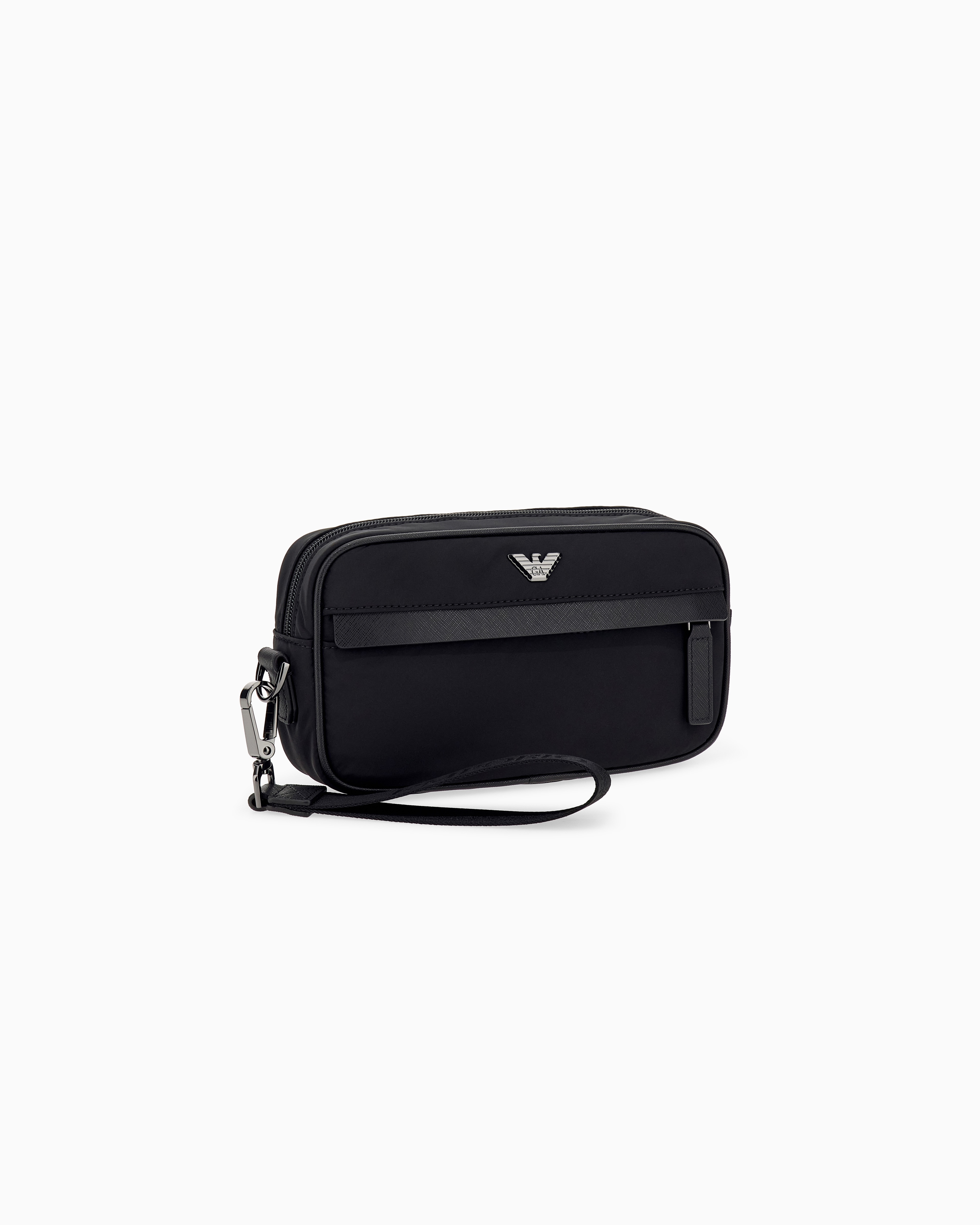 Nécessaire de Nylon com Alça Personalizada Preto-3