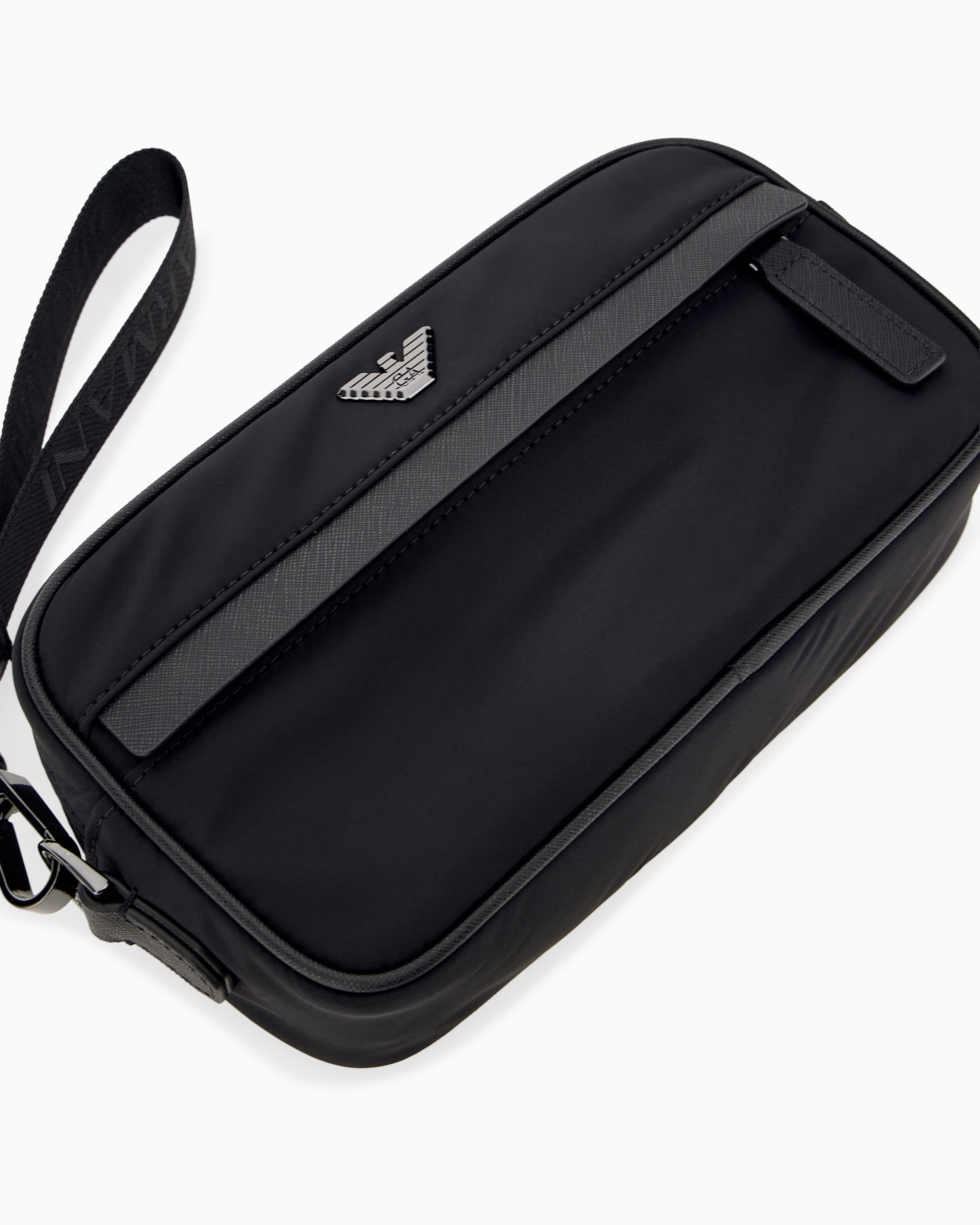 Nécessaire de Nylon com Alça Personalizada Preto-4