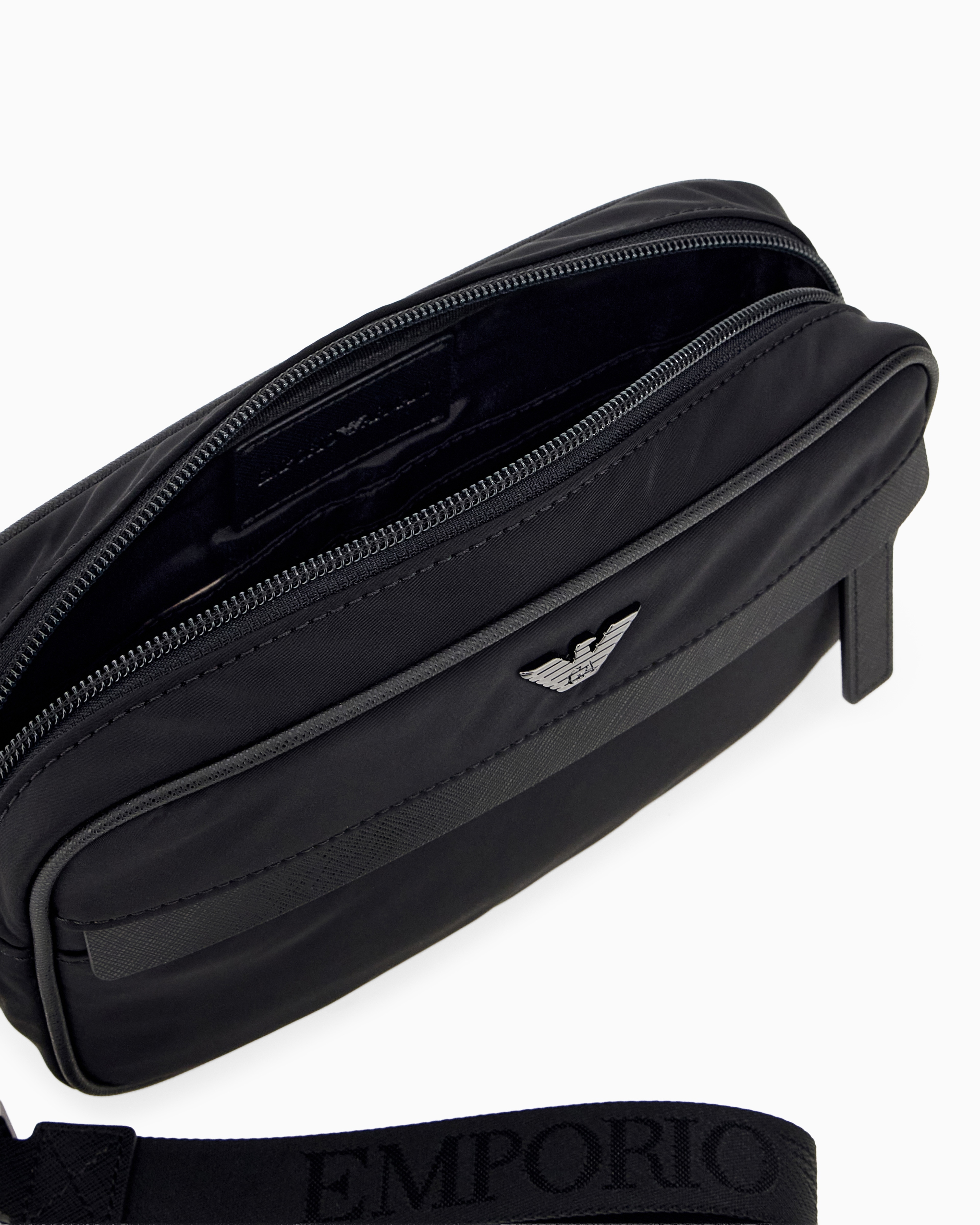 Nécessaire de Nylon com Alça Personalizada Preto-5
