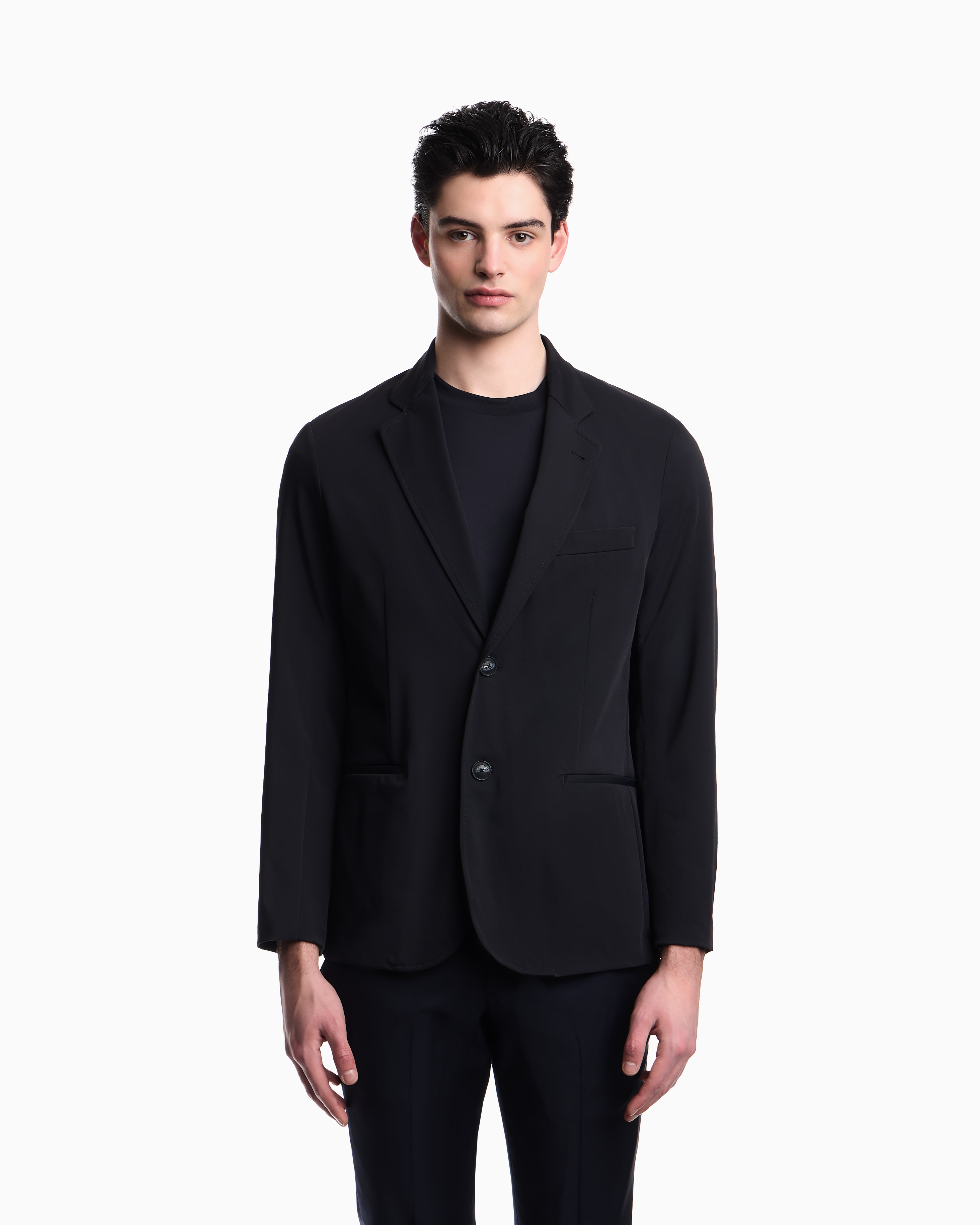 Imagem 0 de Casaco com Peitilho em Nylon Elástico