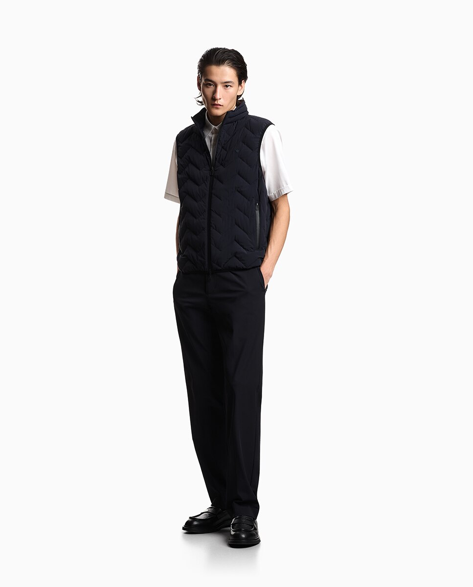 Imagem 0 de Calças Chino Regular Fit em Nylon Elástico