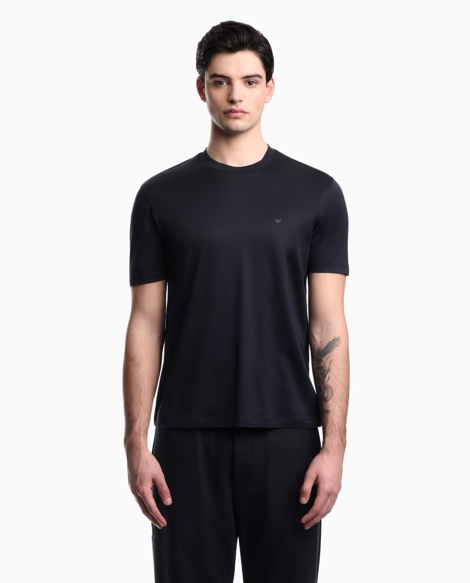 Imagem 0 de T-shirt de Manga Curta em Mistura de Lyocell