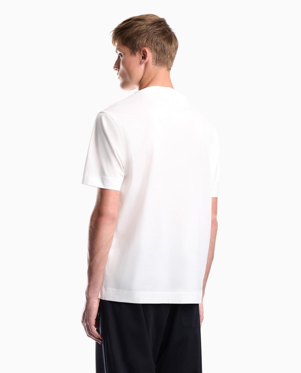 T-shirt de Manga Curta com Logótipo Branco-2