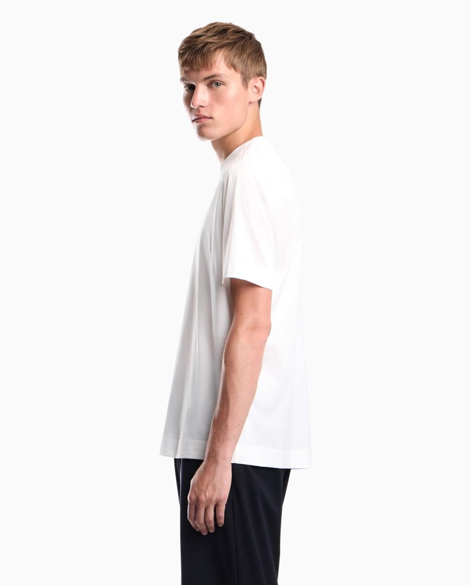 T-shirt de Manga Curta com Logótipo Branco-3