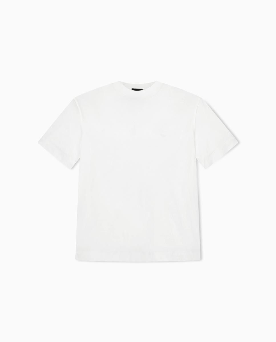T-shirt de Manga Curta com Logótipo Branco-5
