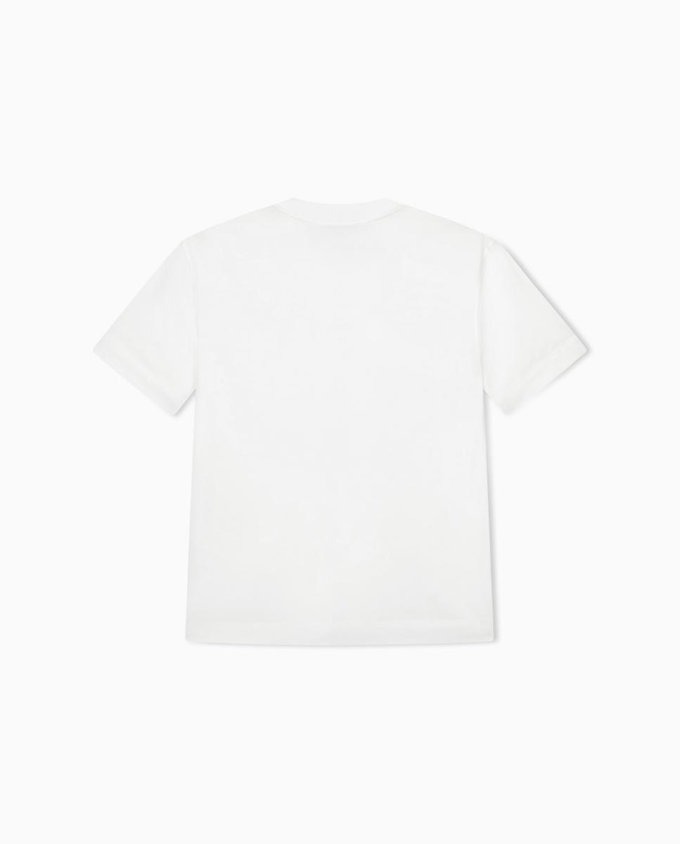 T-shirt de Manga Curta com Logótipo Branco-6