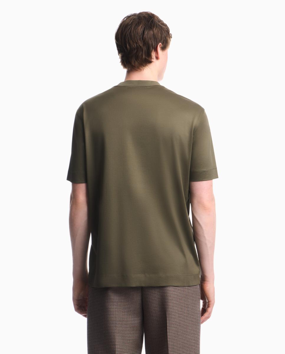 Imagen 2 de Camiseta de hombre manga corta con estampado musical - Emporio Armani - Verde militar Verde militar