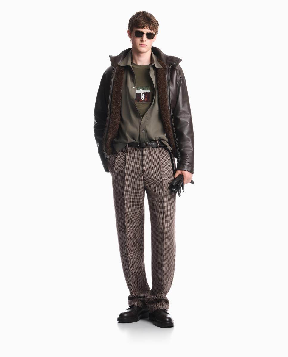 Imagen 8 de Camiseta de hombre manga corta con estampado musical - Emporio Armani - Verde militar Verde militar