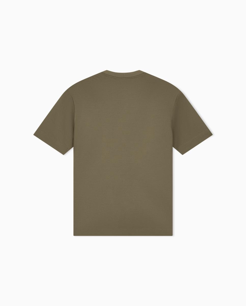 Imagen 7 de Camiseta de hombre manga corta con estampado musical - Emporio Armani - Verde militar Verde militar