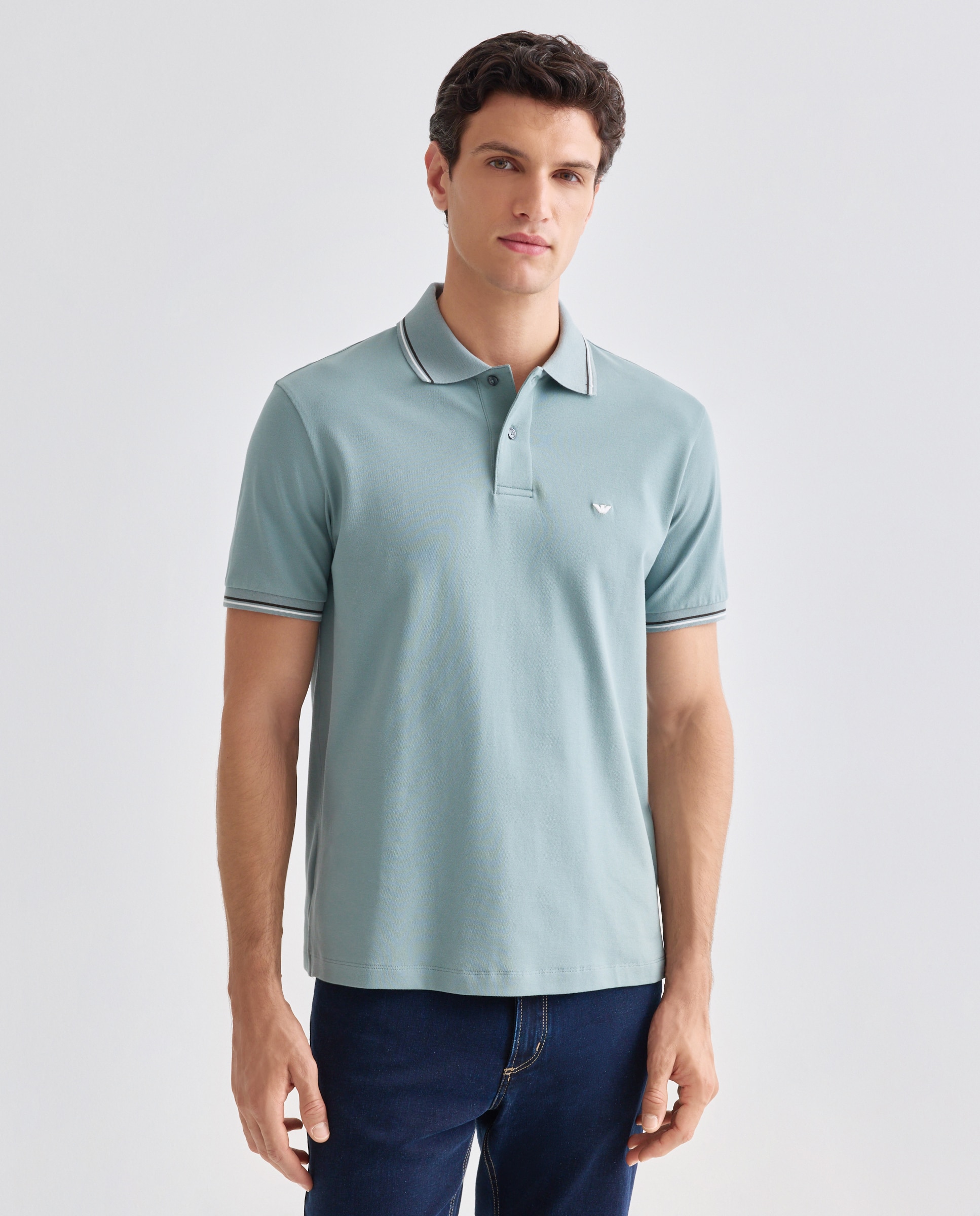 Imagem 0 de Polo Regular Fit com Manga Curta