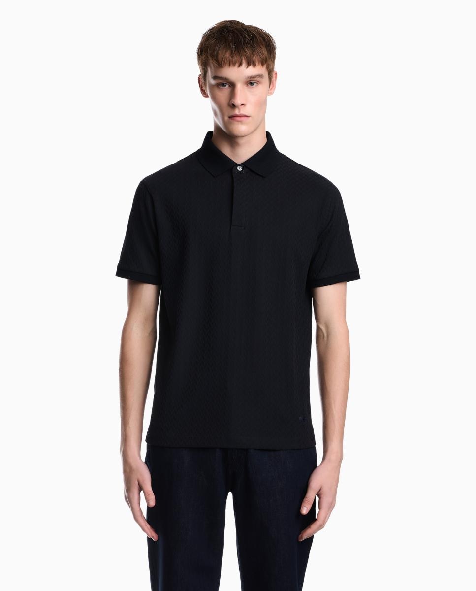 Polo de hombre de managa corta slim fit - Emporio Armani - Azul marino Azul marino-1