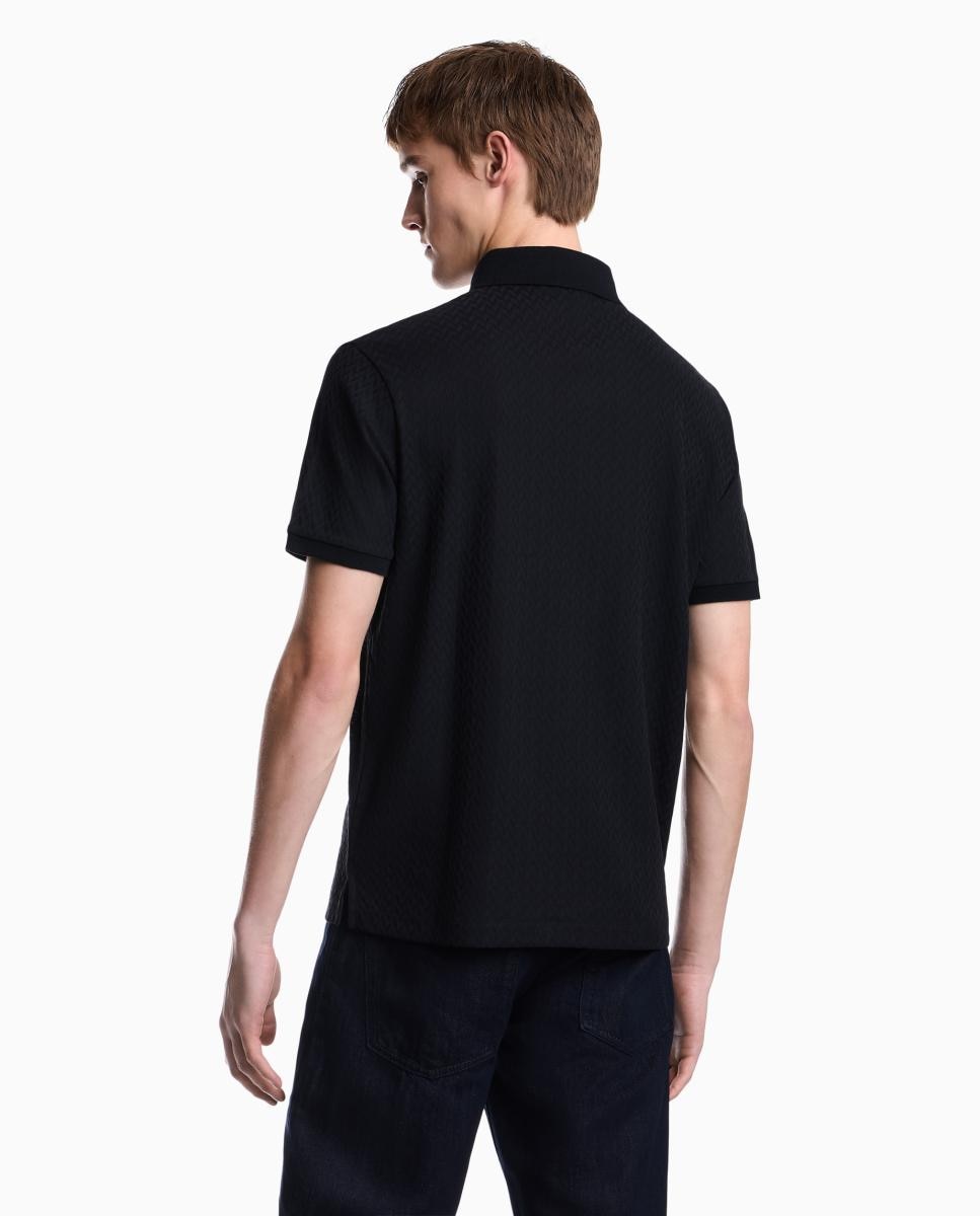 Polo de hombre de managa corta slim fit - Emporio Armani - Azul marino Azul marino-3