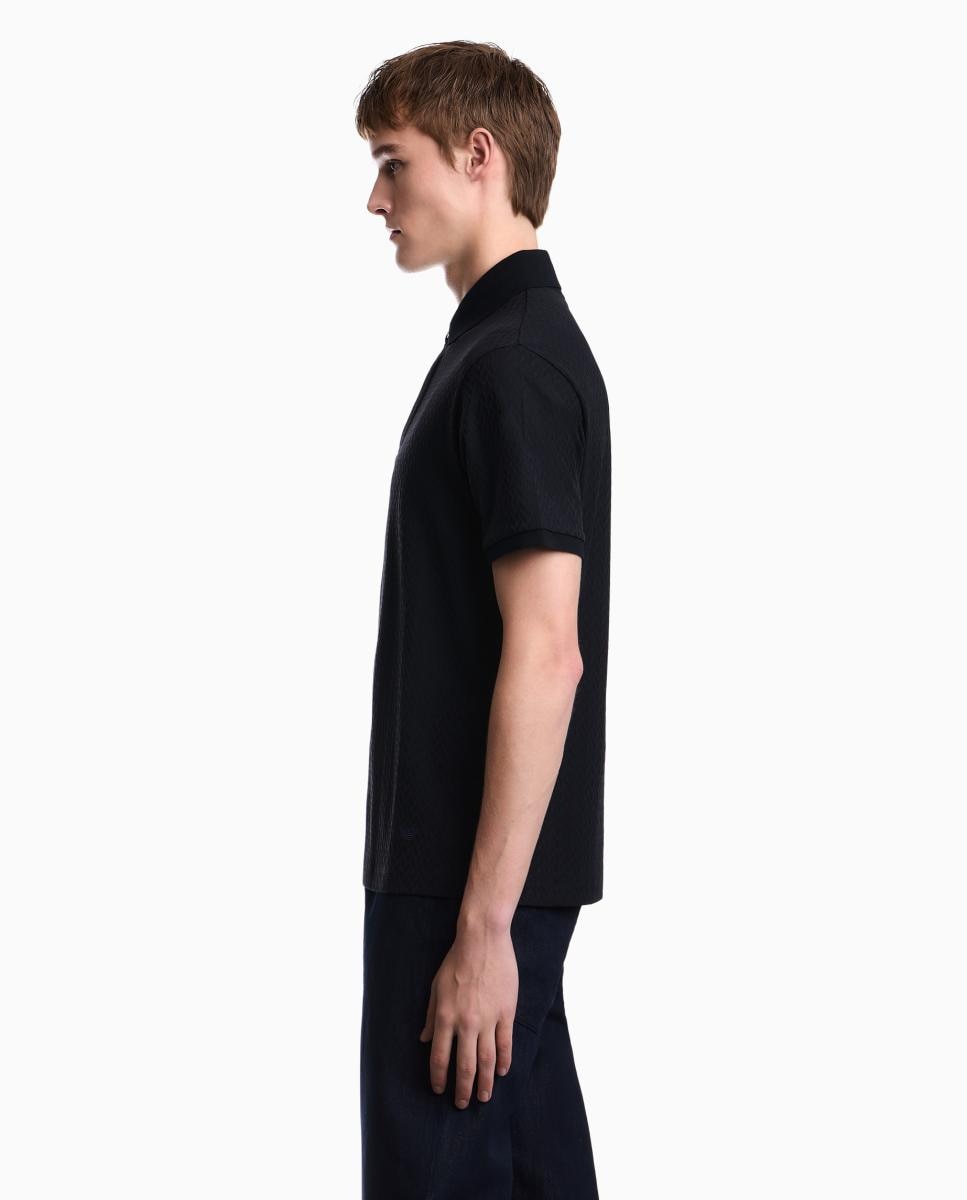 Polo de hombre de managa corta slim fit - Emporio Armani - Azul marino Azul marino-4