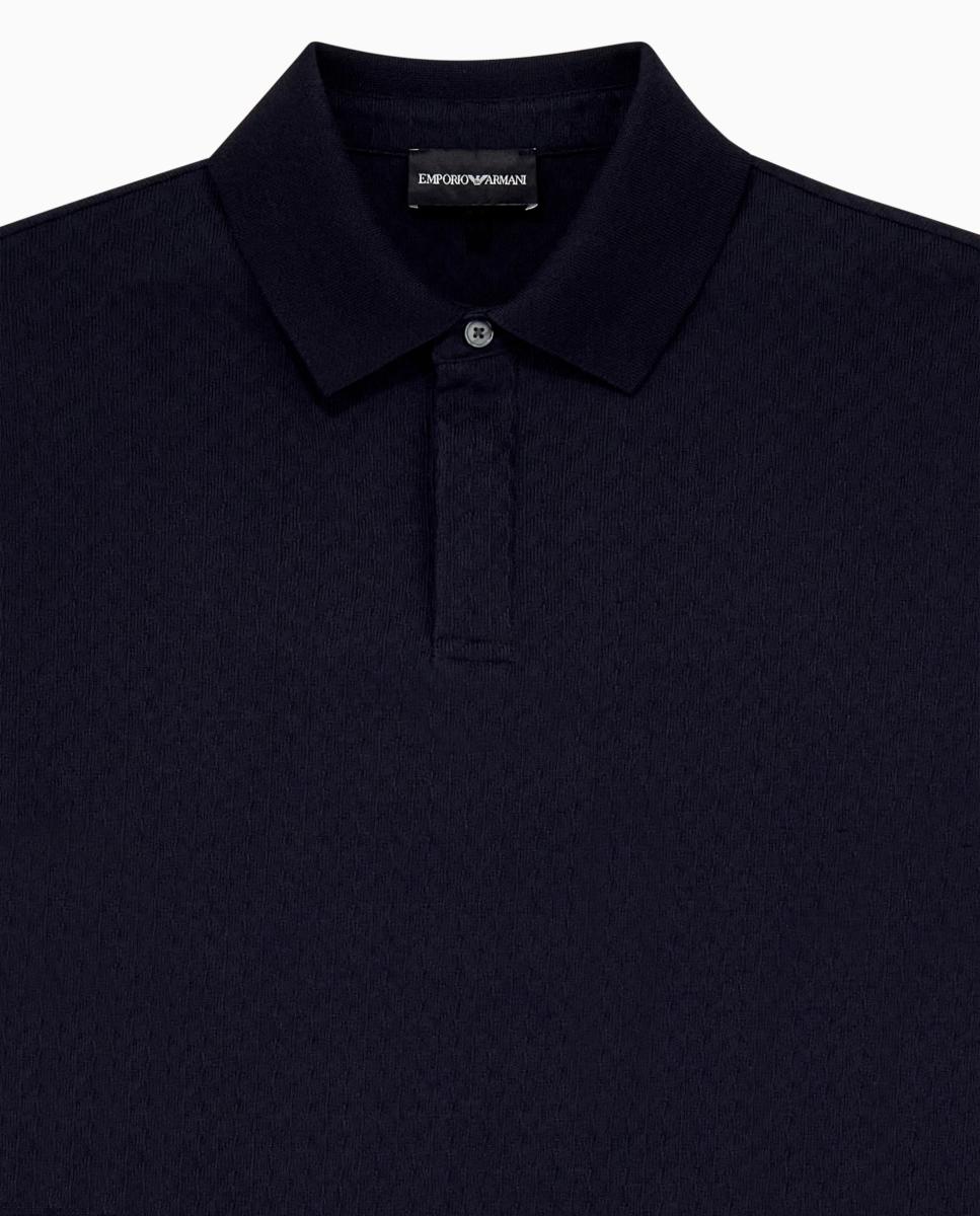 Polo de hombre de managa corta slim fit - Emporio Armani - Azul marino Azul marino-6