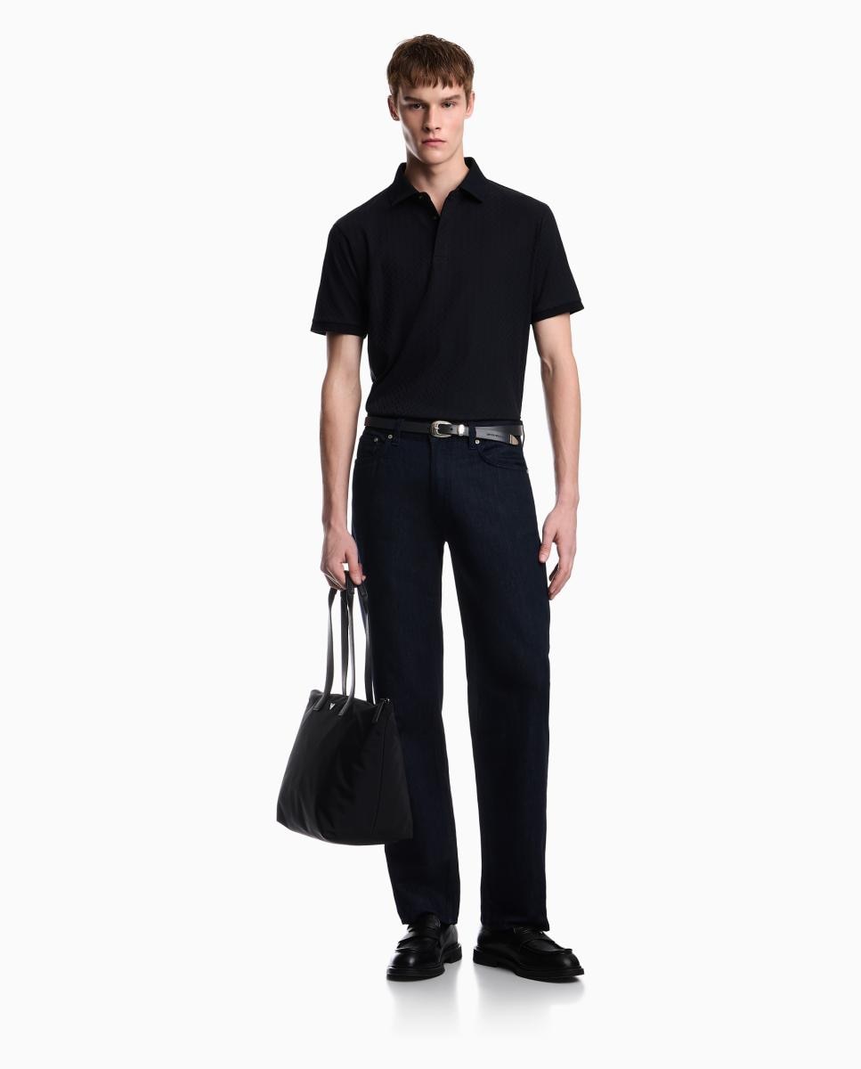 Polo de hombre de managa corta slim fit - Emporio Armani - Azul marino Azul marino-9
