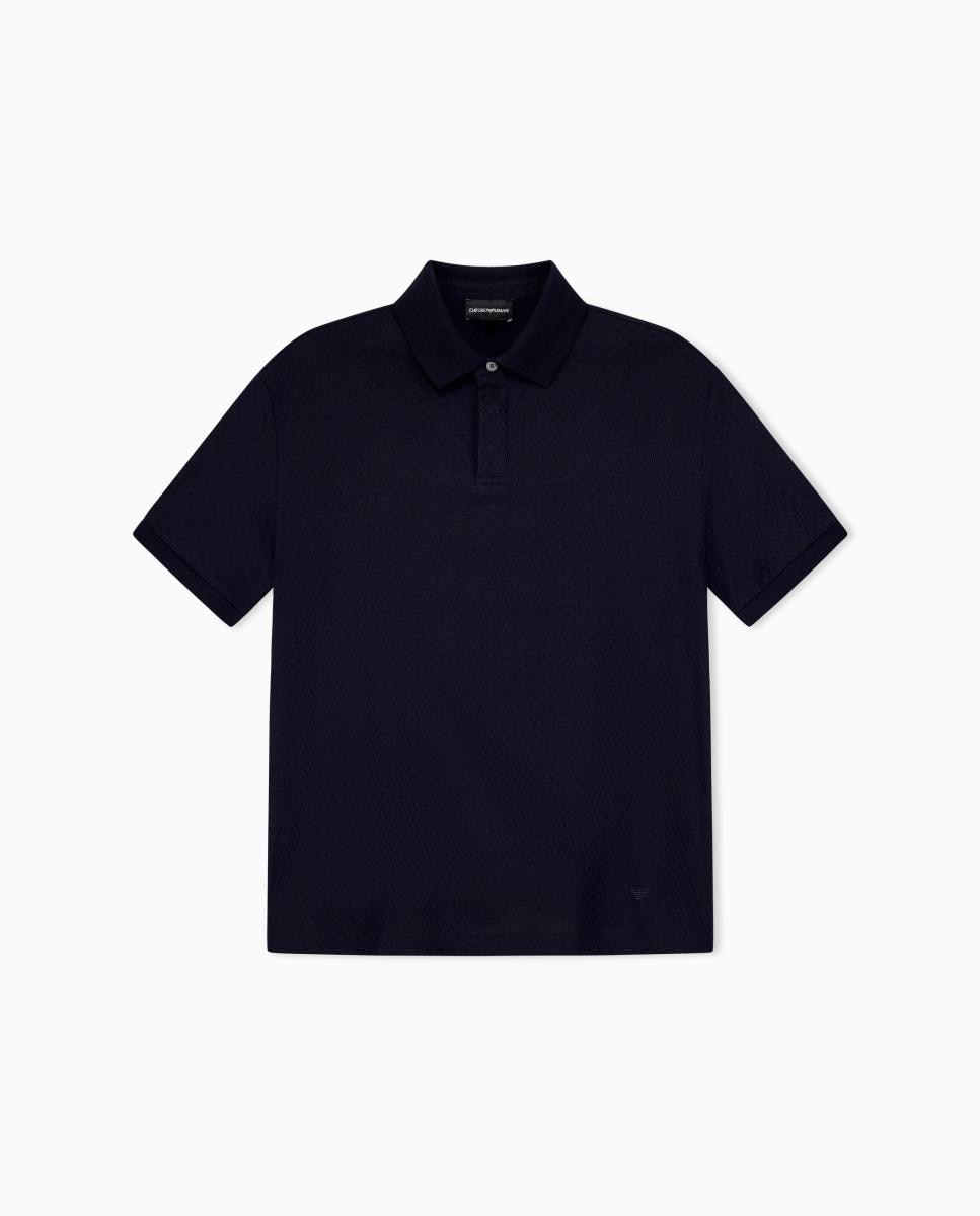 Polo de hombre de managa corta slim fit - Emporio Armani - Azul marino Azul marino-7