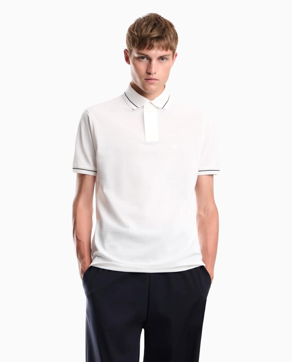 Imagem 0 de Polo Slim Fit com Manga Curta