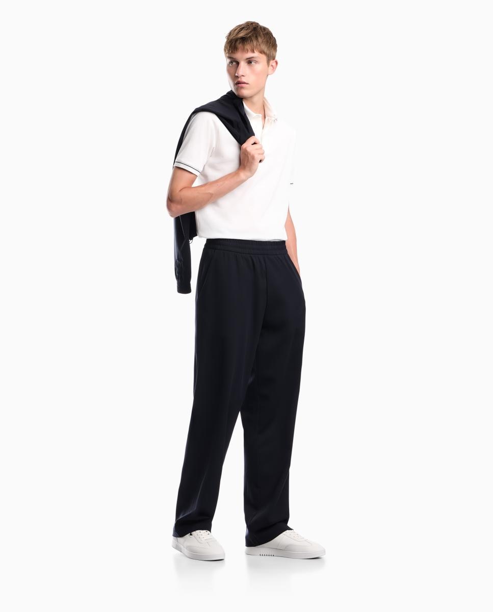 Polo Slim Fit com Manga Curta Branco-8